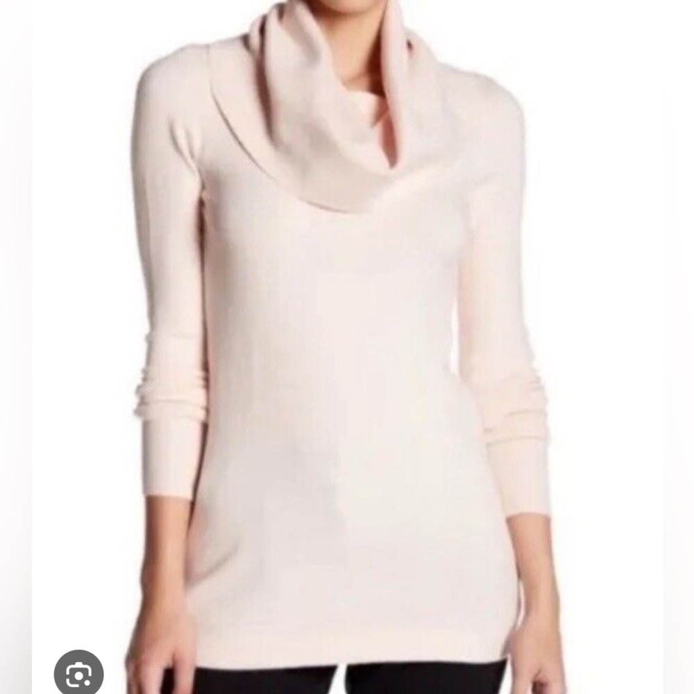 French Connection Light Pink Cowl Neck Sweater